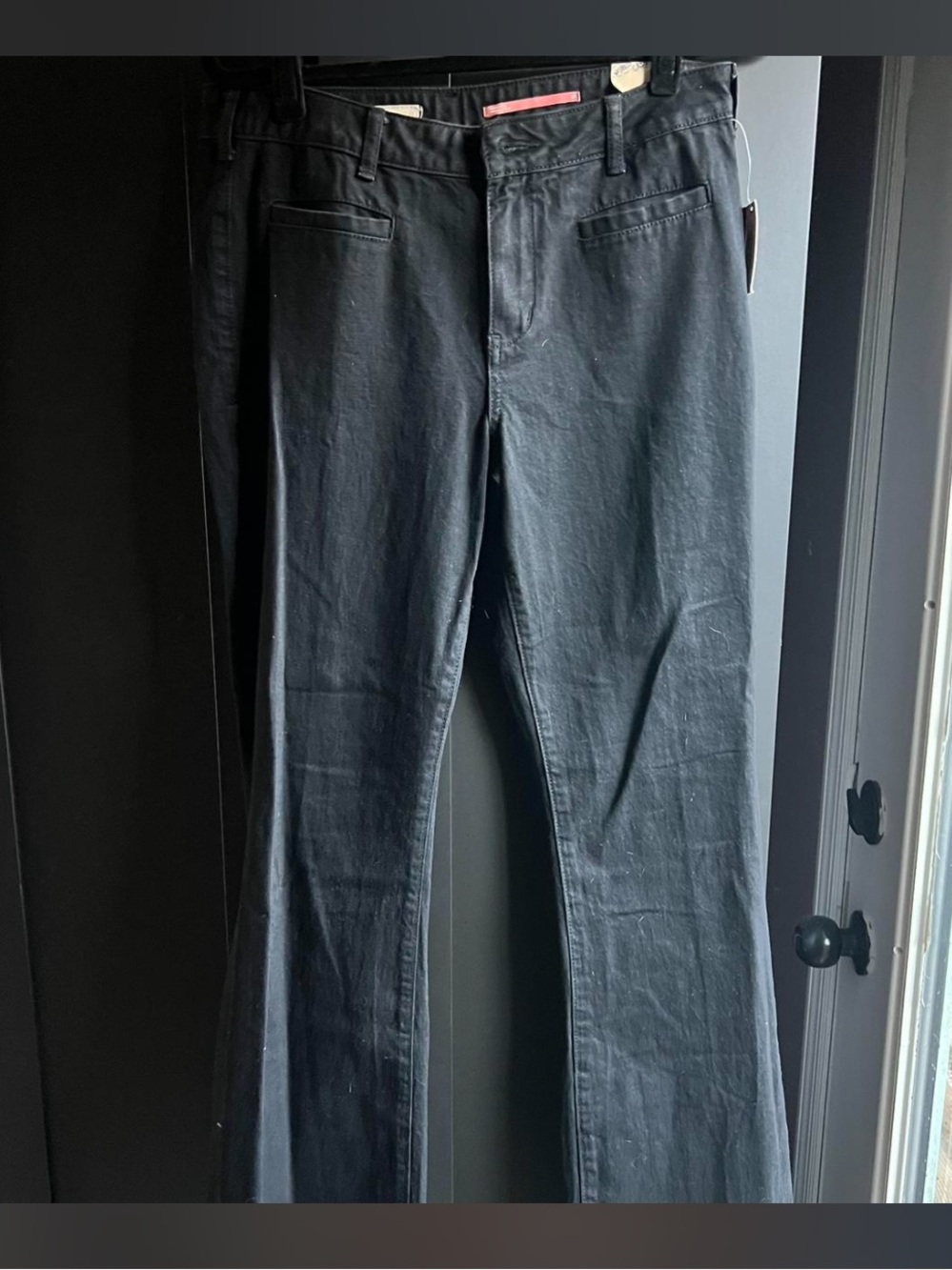 Pilcro Anthropologie Black Bootcut Jeans w/ Zipper Hem Sz 29 NWT MSRP:$148